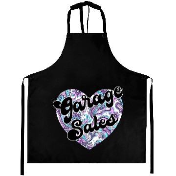Discover Garage Sales paisley heart Aprons
