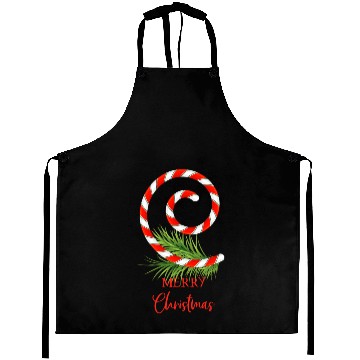 Discover Merry Christmas Candy Cane Aprons