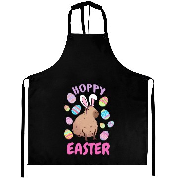 Discover Hoppy Easter Cute Funny Capybara Aprons