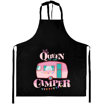 Discover Queen Of The Camper Camping Aprons