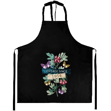 Discover Since 1954 Flower Butterfly 69Th Aprons