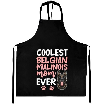 Discover Coolest Belgian Malinois Mom Ever Aprons
