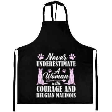 Discover Never Underestimate Woman With Belgian Malinois Aprons