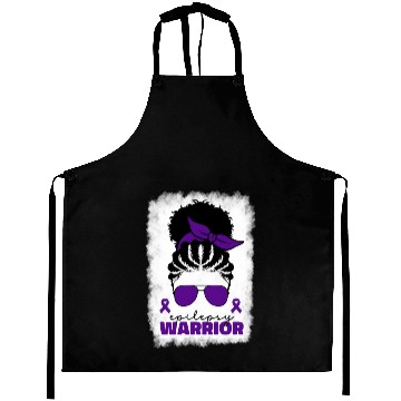 Discover Afro Epilepsy Warrior For Black Epilepsy Awareness Aprons