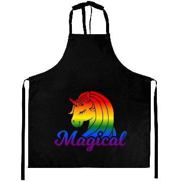 Discover Magical Rainbow Unicorn | TTRPG Pride Aprons