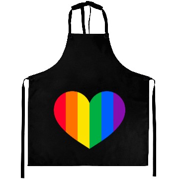 Discover Gay Pride Rainbow Heart Aprons