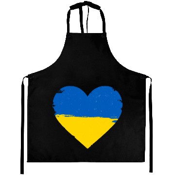 Discover Ukraine Flag Ukrainian Heart Aprons