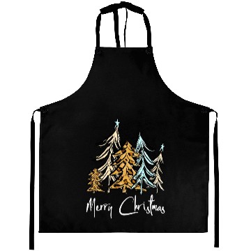 Discover Merry Christmas Leopard Trees Family Christmas Aprons