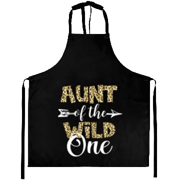 Discover Aunt Of The Wild One Zoo Themed 1st Birthday Aprons