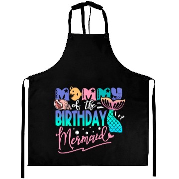 Discover Mommy of the Birthday Mermaid Fantasy Fish Tail Aprons