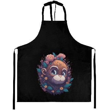Discover Monkey lovers gift - monkey painting Aprons