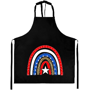 Discover Rainbow 4Th Of July Independence Flag Awesome Aprons