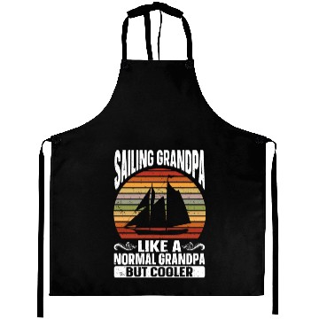 Discover Sailing Gift Sailboat Boating Captain Best Sailor Aprons