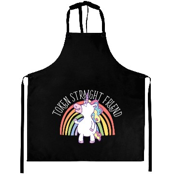Discover Token Straight Friend LGBTQ Ally Gay Pride Aprons