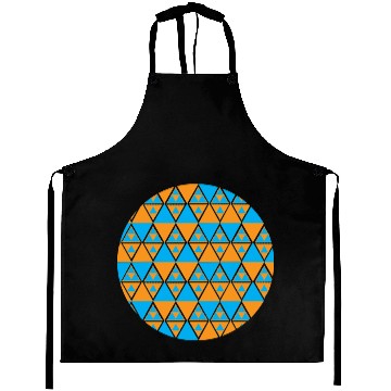 Discover magic colorful triangles ,geometic art design Aprons