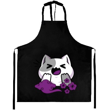 Discover Asexual Subtle Ace Pride Anime And Cat Japanese Aprons