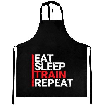 Discover Eat Sleep Train Repeat Aprons