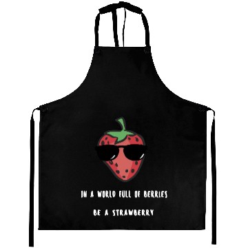 Discover Strawberry world white Aprons