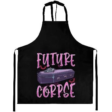 Discover Future Corpse Funny Coffin Pastel Emo Goth Aprons
