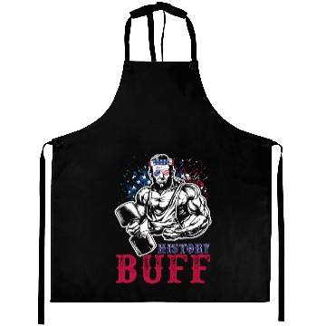 Discover History Buff Independence Day Lincoln Patriot USA Aprons