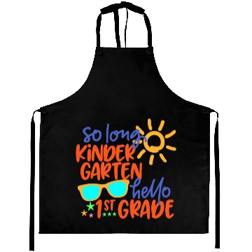 Discover SO LONG KINDERGARTEN HELLO 1st GRADE Teacher Aprons