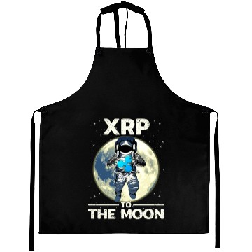 Discover XRP Cryptocurrency-Crypto Astronaut-TO THE MOON Aprons