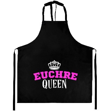 Discover Euchre Card Game Queen Mom Gift Aunt Hearts Aprons