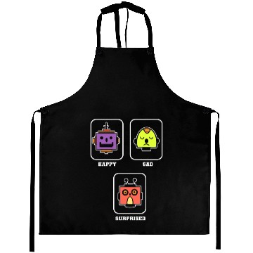 Discover Happy Sad Surprise Robotics Engineer Gift Aprons