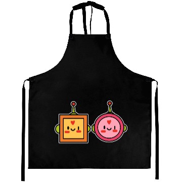 Discover Kawaii Robot Japanese Gift Aprons
