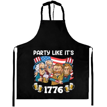 Discover Party like it's 1776 Patriot US Presidents Aprons