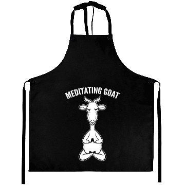 Discover Meditating Goat Meditation Coach Aprons