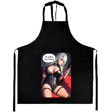 Discover Cyberpunk Waifu Influencer Design 3 Aprons