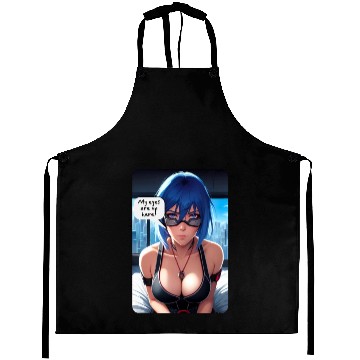 Discover Cyberpunk Waifu Influencer Design 10 Aprons