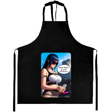Discover Cyberpunk Waifu Influencer Design 8 Aprons