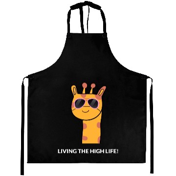 Discover Cute Long Neck Giraffe Aprons