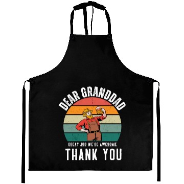 Discover Dear Granddad Great Job We're Awesome Thank You Aprons