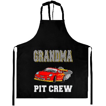 Discover Grandma Pit Crew Birthday Racing Car Theme Race Aprons