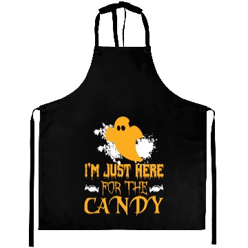 Discover I m Just Here For The Candy Spooky Ghost Aprons