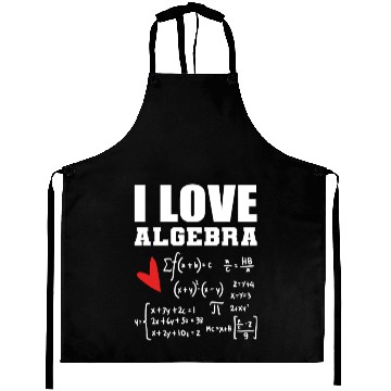 Discover I Love Algebra Student Scholar Gift Aprons