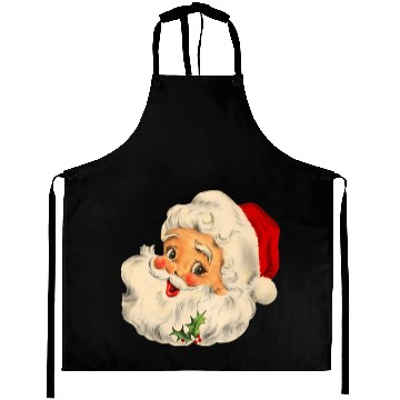 Discover Santa Face Santa Aprons