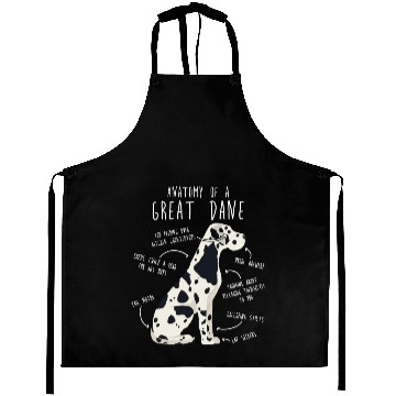 Discover Harlequin Great Dane Dog Anatomy Aprons