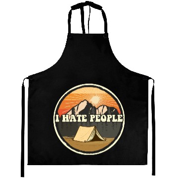 Discover I Hate People Camping Nature Outdoor Camper Aprons