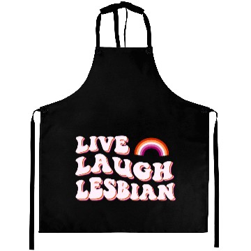 Discover live laugh lesbian Pride Month Aprons