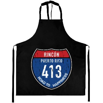 Discover Rincón Puerto Rico Road To Happiness 413 Baseball Jerseys Aprons