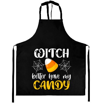 Discover Halloween Witch Funny Candy Corn Trick Or Treat Aprons