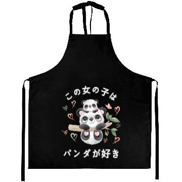 Discover Panda Love Mom Panda Bear Aprons