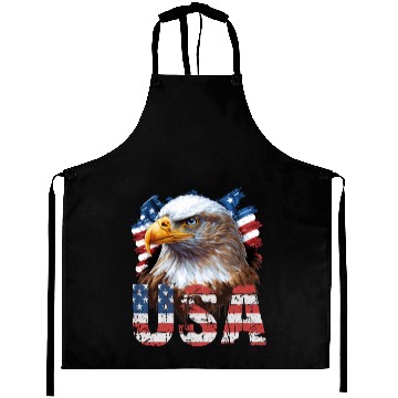 Discover Patriotic Eagle 014 Aprons