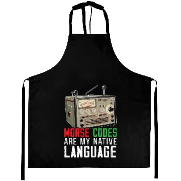 Discover Ham Radio Operator Morse Code Radioactivity Aprons