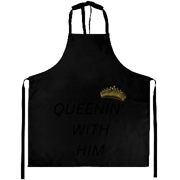Discover QUEENIN WITH HIM black Aprons