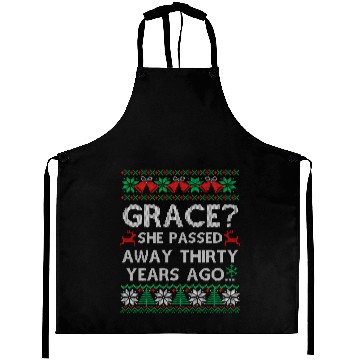Discover Family Winter Vacation Ugly Style Aprons